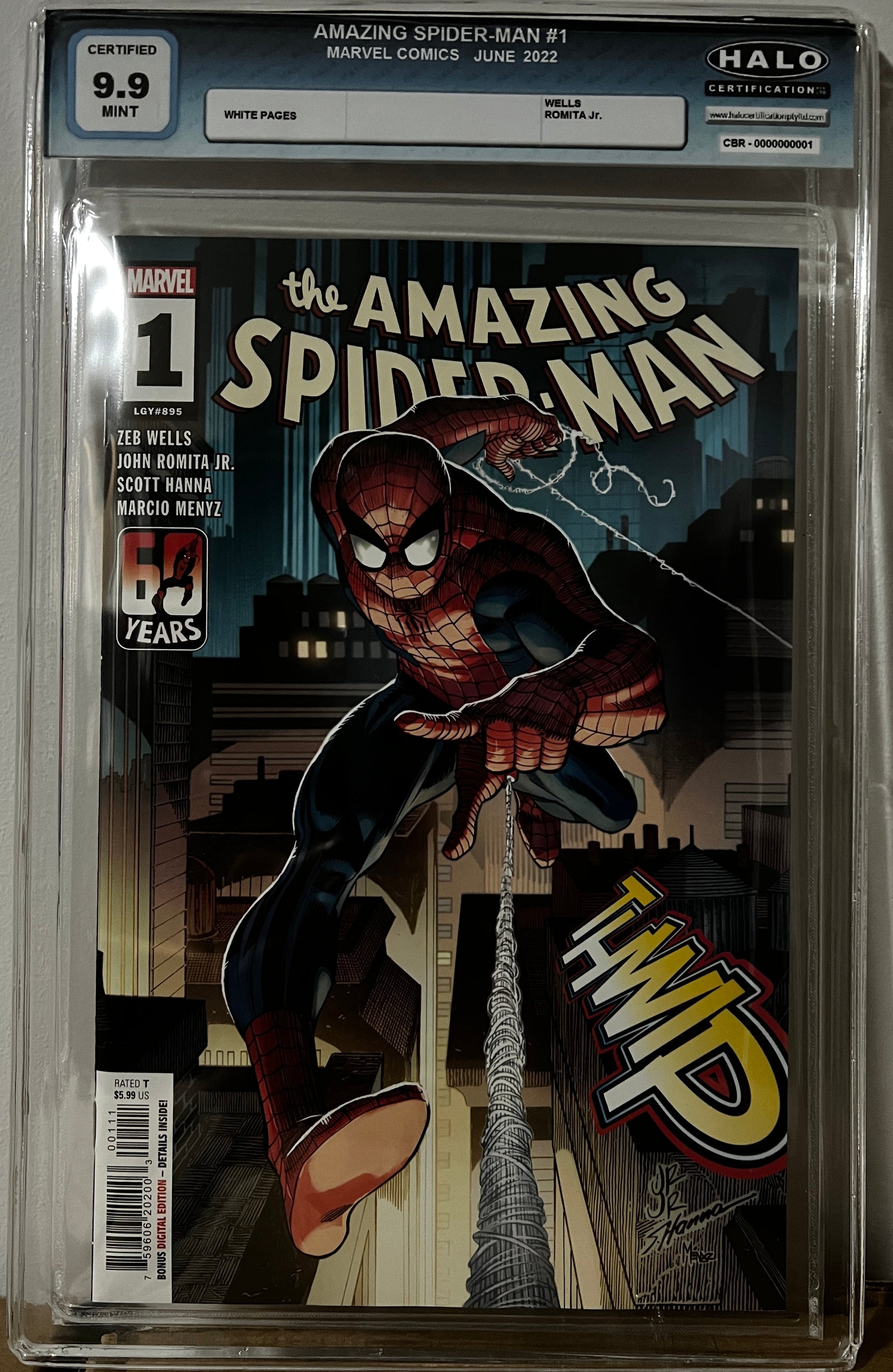 AMAZING SPIDER-MAN (2022) #1 *Halo Graded 9.9 MINT !!! (In Stock) - Comicbookeroo