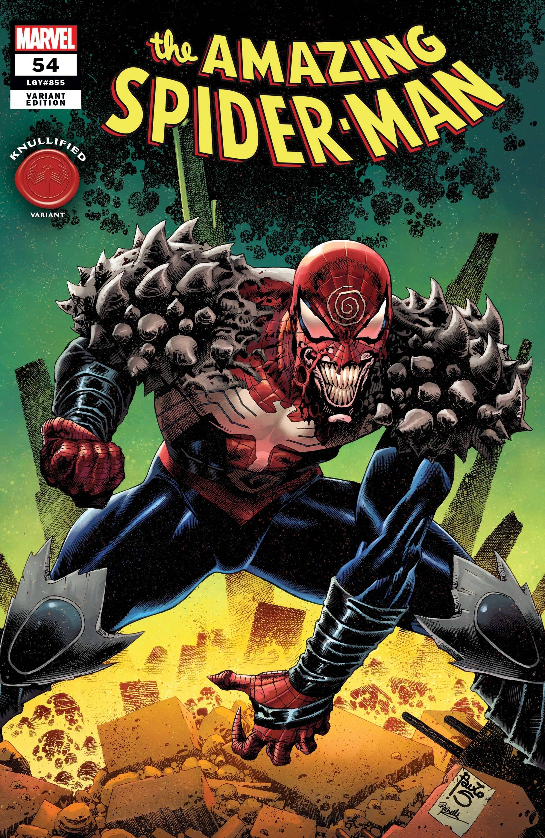 AMAZING SPIDER-MAN (2018) #54 SIQUERA KNULLIFIED VAR LR - Comicbookeroo