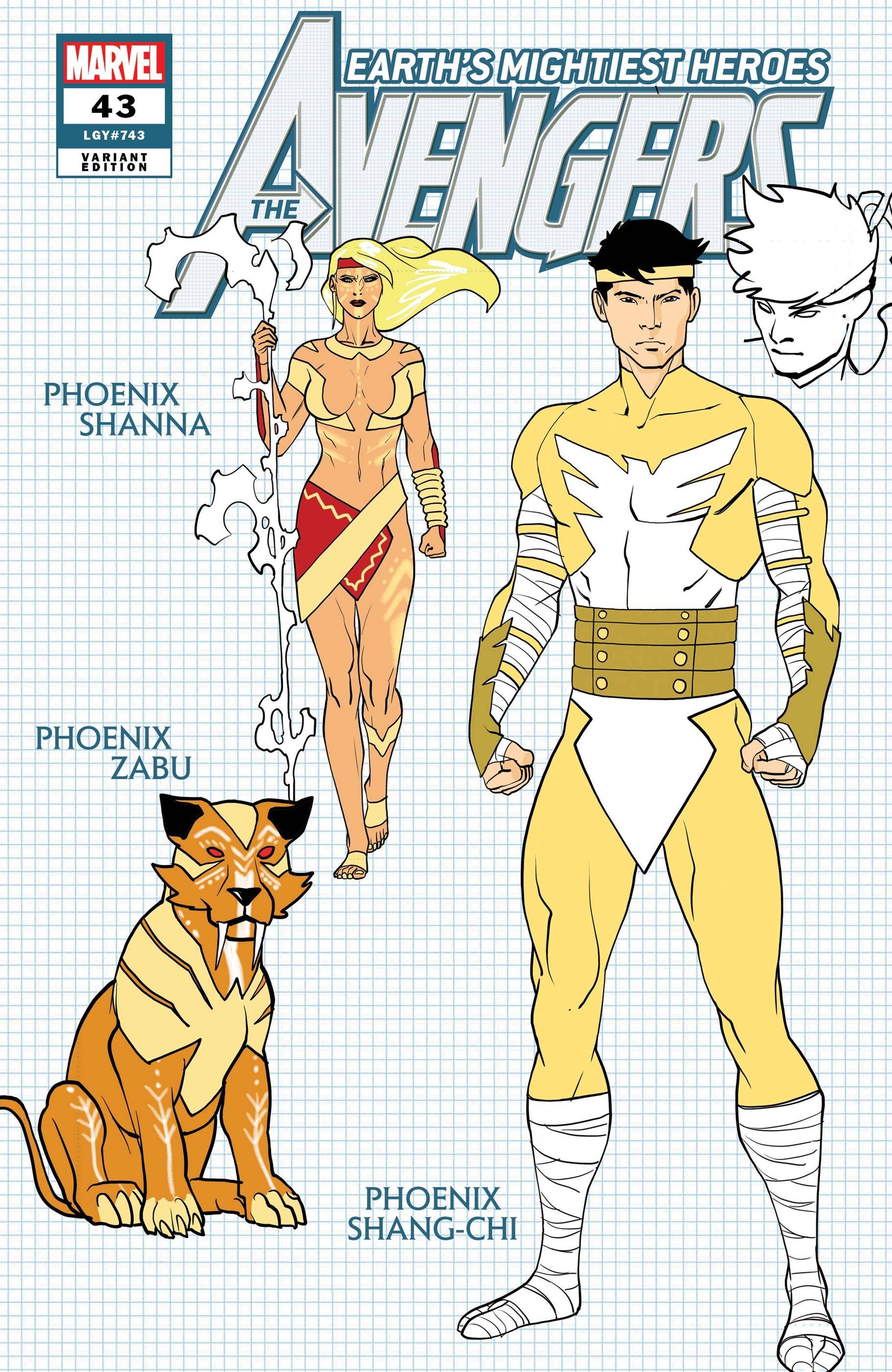 AVENGERS (2018) #43 GARRON DESIGN VAR 1:10 INCV - Comicbookeroo