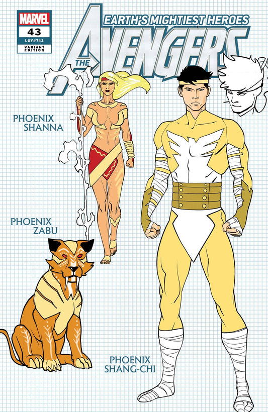 AVENGERS (2018) #43 GARRON DESIGN VAR 1:10 INCV - Comicbookeroo