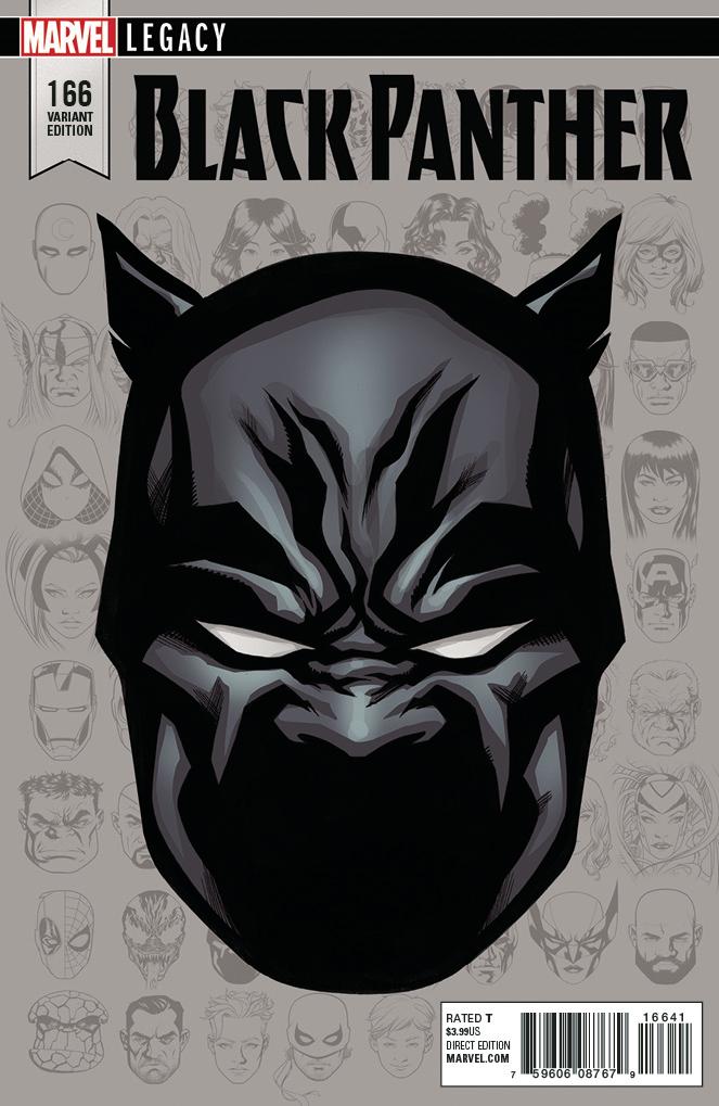 BLACK PANTHER (2017) #166 1:10 MCKONE LEGACY HEADSHOT INCV LEG - Comicbookeroo