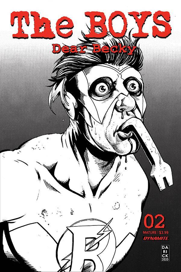 BOYS DEAR BECKY #2 ROBERTSON LINE ART PREMIUM FOC BONUS VAR - Comicbookeroo