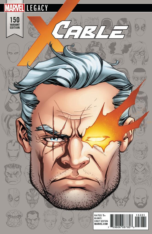 CABLE (2017) #150 1:10 MCKONE LEGACY HEADSHOT INCV LEG - Comicbookeroo