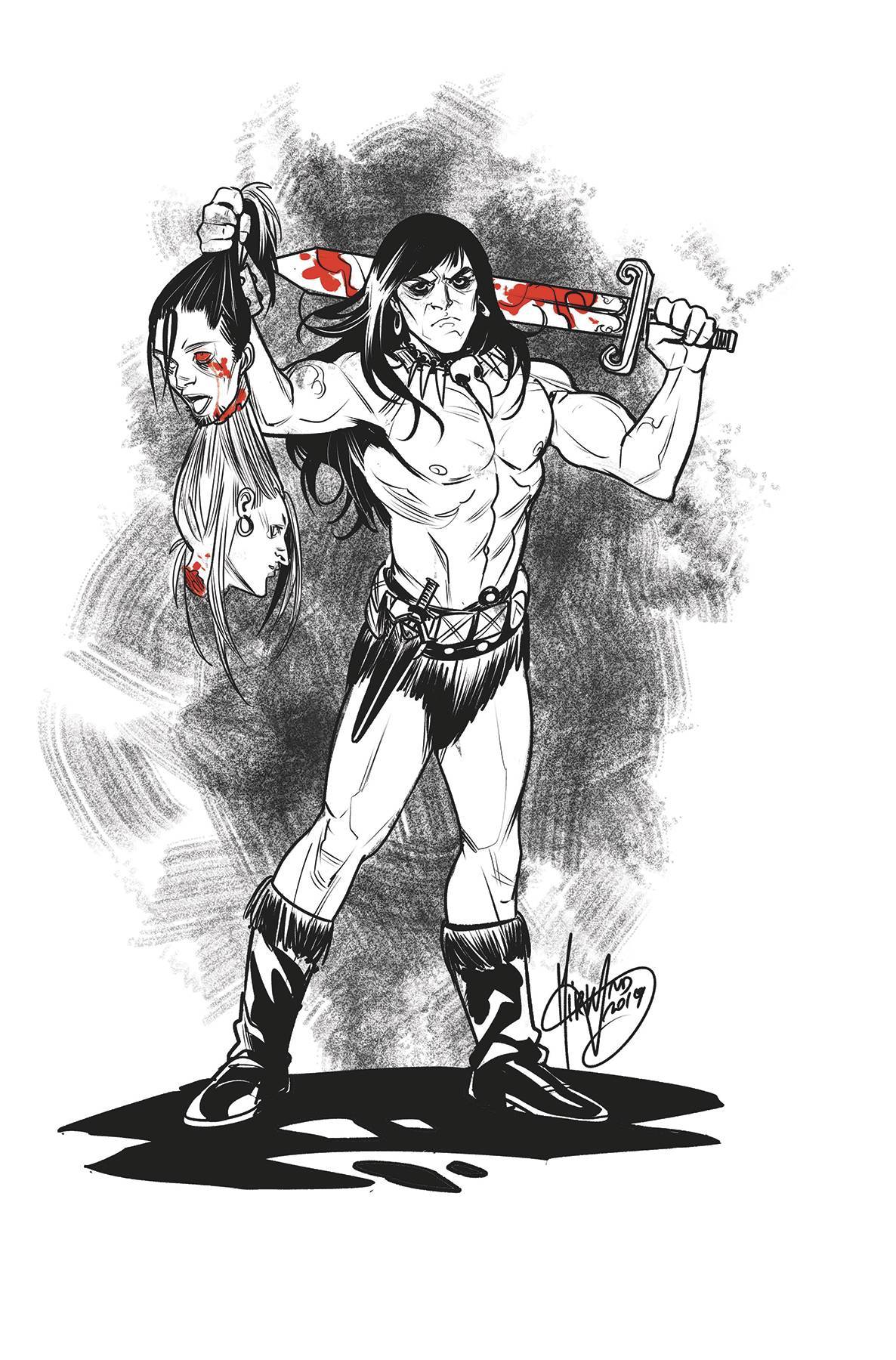 CIMMERIAN PEOPLE OF BLACK CIRCLE #1 CVR C ANDOLFO (MR) - Comicbookeroo