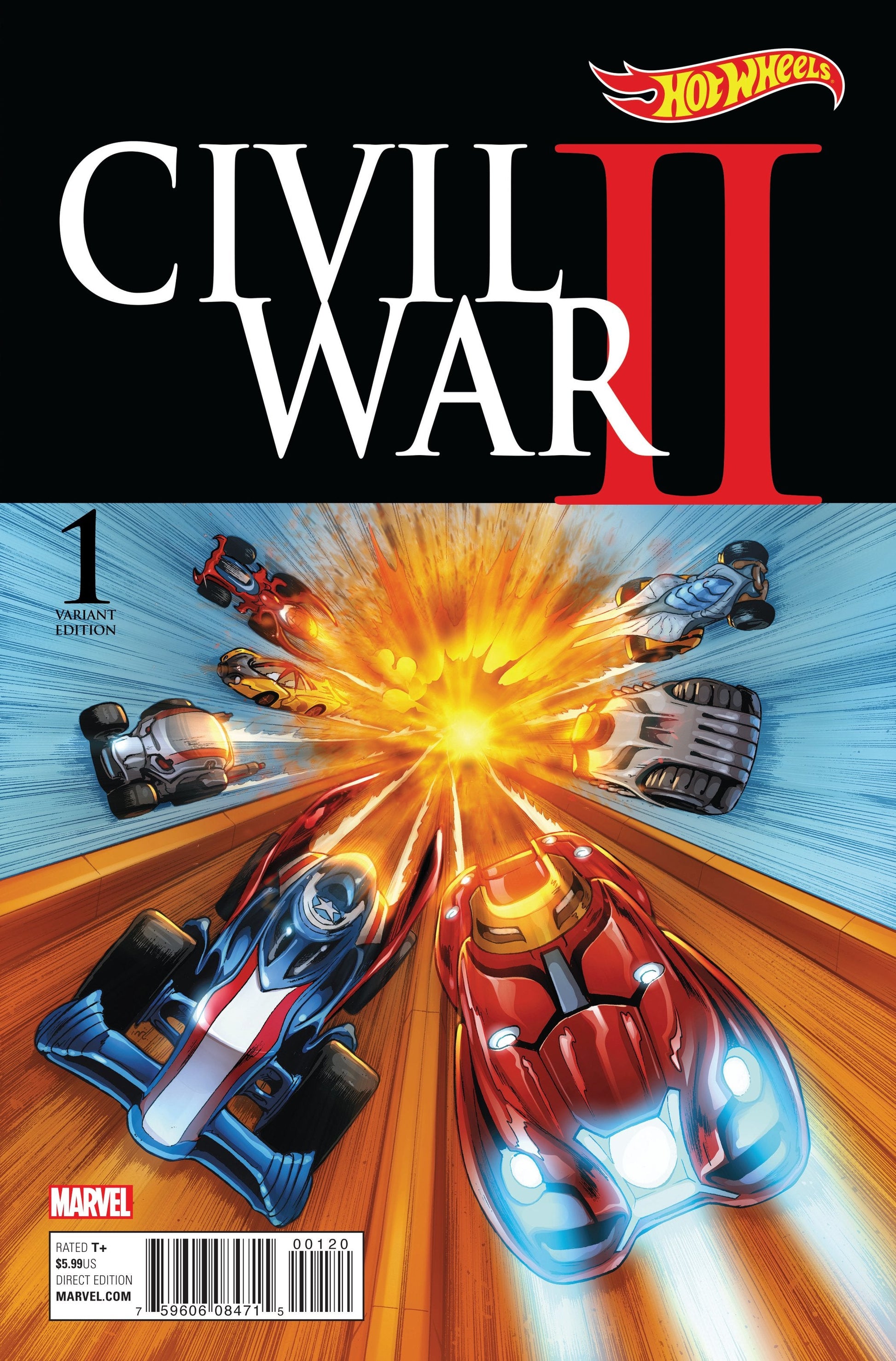 CIVIL WAR II #1 (OF 8) 1:10 HOT WHEELS INCV - Comicbookeroo
