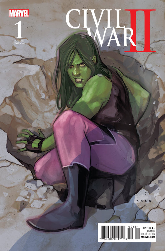 CIVIL WAR II #1 (OF 8) 1:10 NOTO SHE-HULK INCV - Comicbookeroo