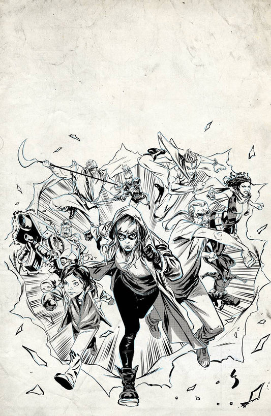 CROSSOVER #4 CVR E 1:25 INCV SHAW RAW - Comicbookeroo