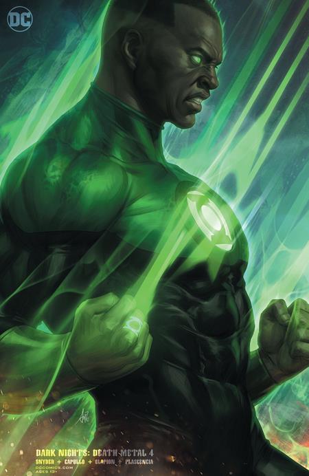 DARK NIGHTS DEATH METAL #4 (OF 7) CVR D STANLEY ARTGERM LAU GREEN LANTERN JOHN STEWART VAR - Comicbookeroo
