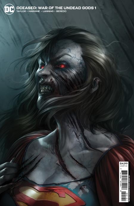 DCEASED WAR OF THE UNDEAD GODS #1 (OF 8) CVR E INC 1:25 FRANCESCO MATTINA CARD STOCK VAR FACES OF DEATH - Comicbookeroo