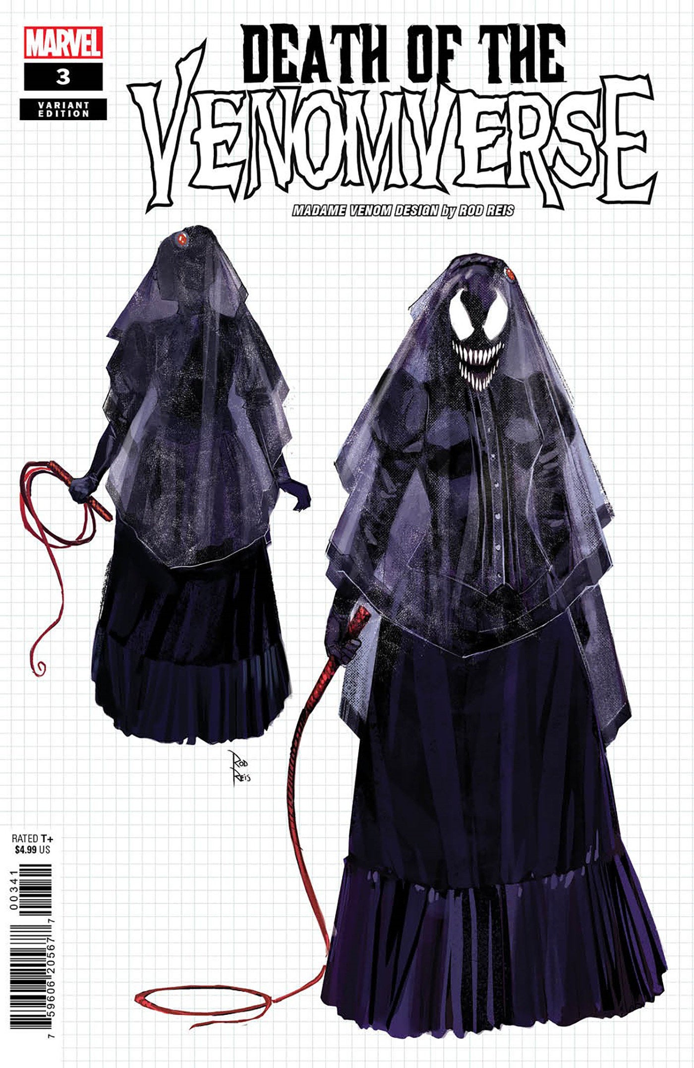 DEATH OF VENOMVERSE #3 (OF 5) ROD REIS DESIGN VAR - Comicbookeroo