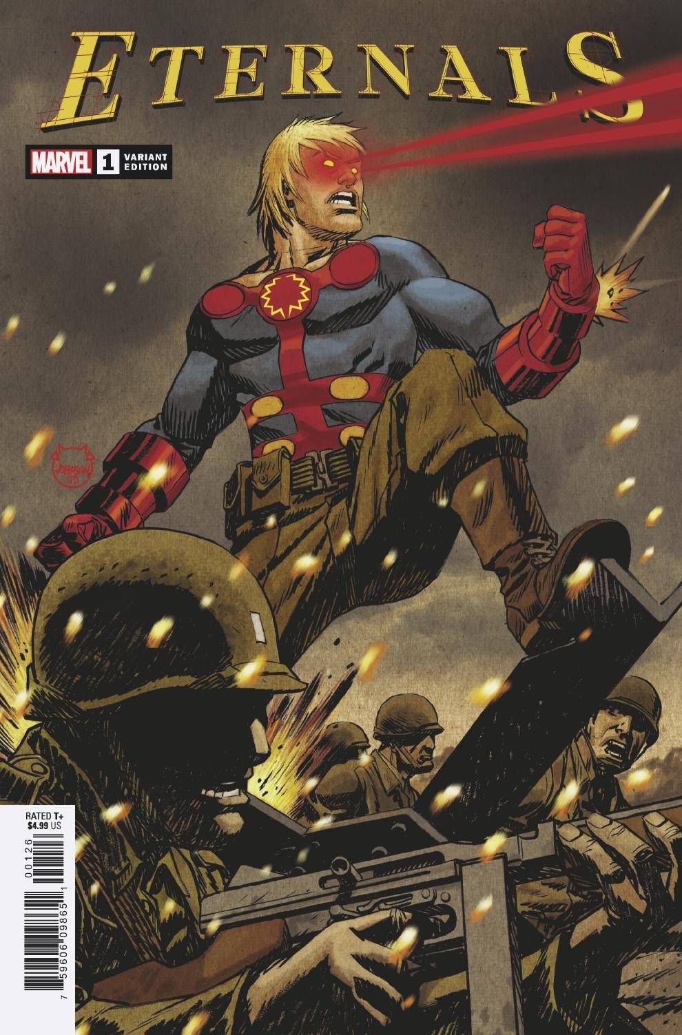 ETERNALS #1 DAVE JOHNSON VAR - Comicbookeroo