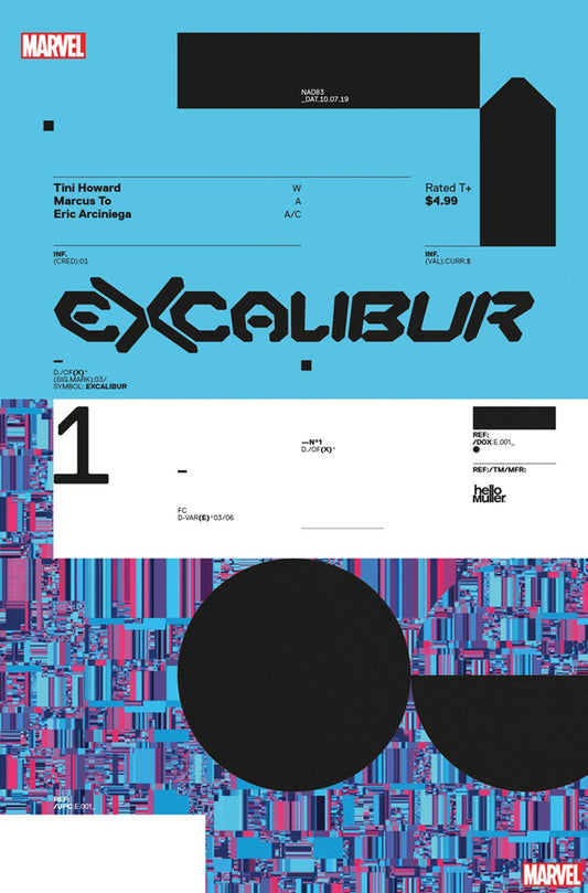 EXCALIBUR #1 MULLER DESIGN DX 1:10 INCV - Comicbookeroo