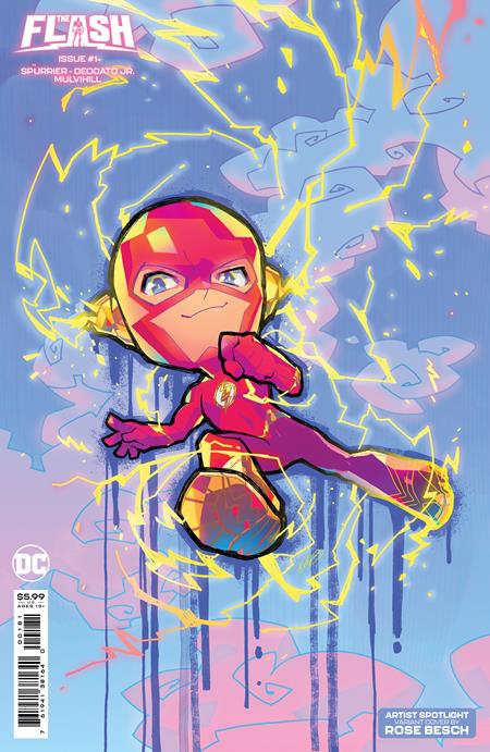 FLASH #1 CVR D ROSE BESCH CREATOR CARD STOCK VAR - Comicbookeroo