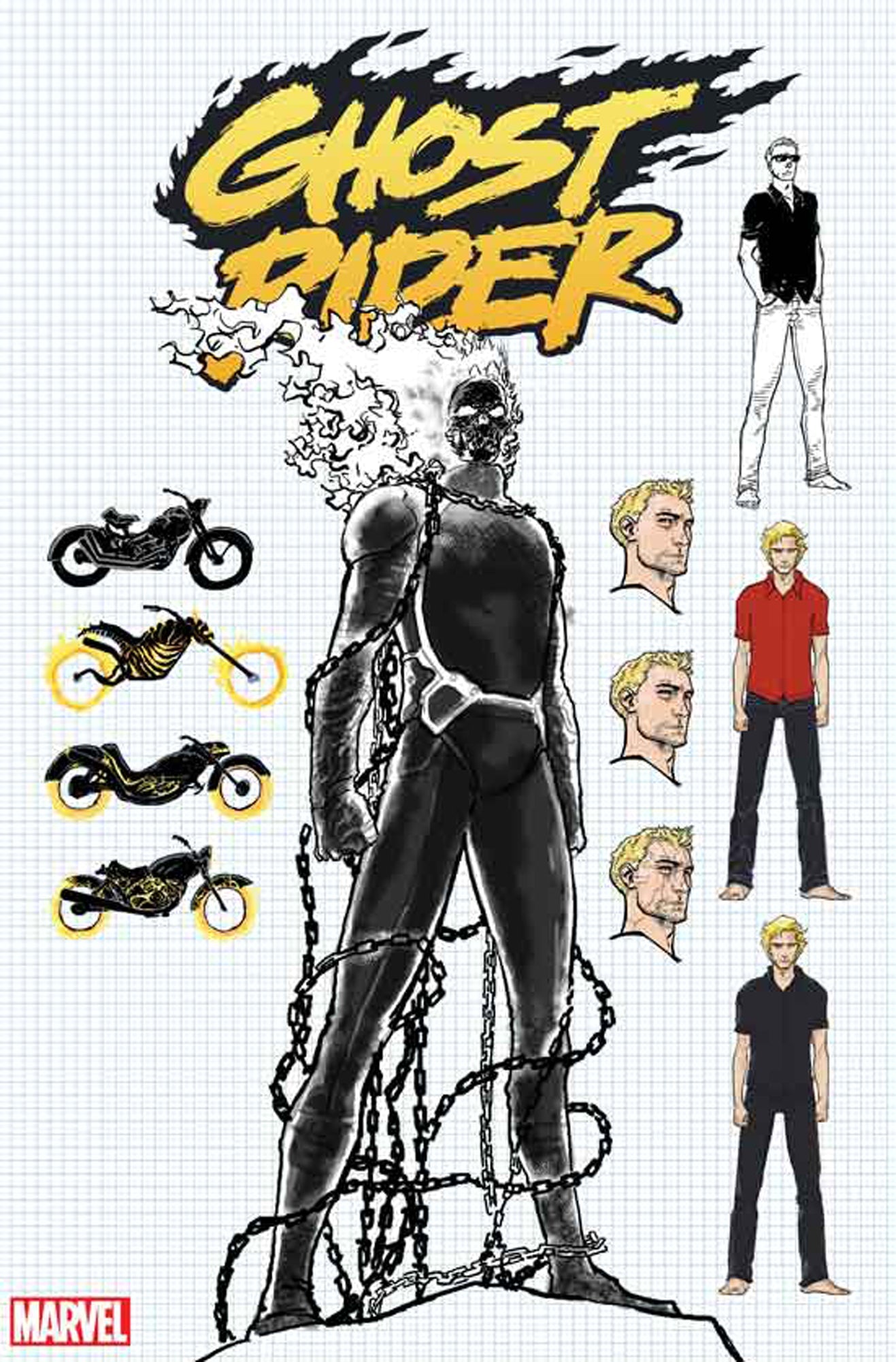 GHOST RIDER (2019) #3 1:10 KUDER DESIGN VAR - Comicbookeroo