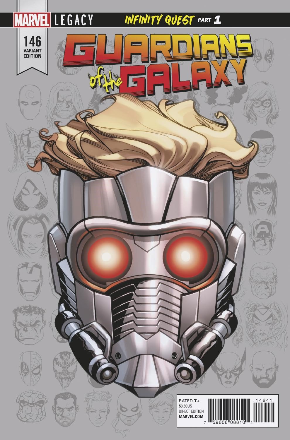 GUARDIANS OF GALAXY #146 1:10 MCKONE LEGACY HEADSHOT INCV LEG - Comicbookeroo