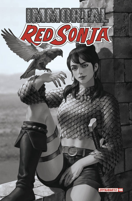 IMMORTAL RED SONJA #6 CVR N 1:7 FOC INCV JUNGGEUN YOON BW - Comicbookeroo