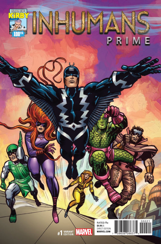 INHUMANS PRIME #1 1:10 KIRBY 100TH INCV - Comicbookeroo