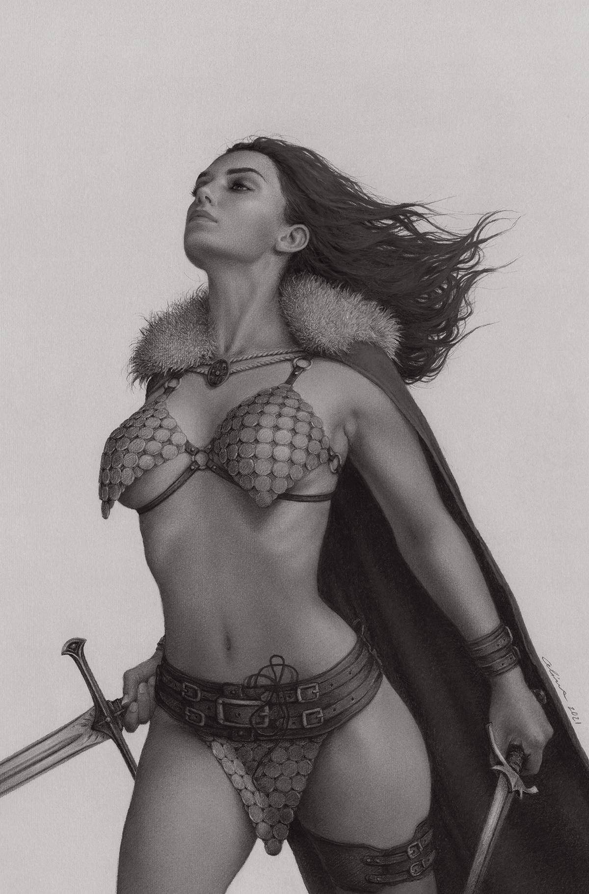 INVINCIBLE RED SONJA #5 CVR P 1:11 INCV FOC INCV CELINA GS VIR - Comicbookeroo