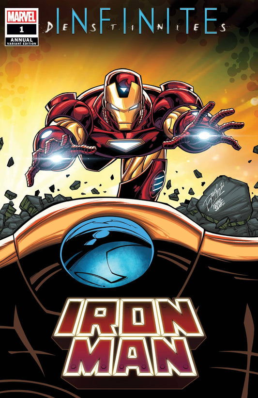 IRON MAN ANNUAL (2021) #1 RON LIM CONNECTING VAR INFD - Comicbookeroo