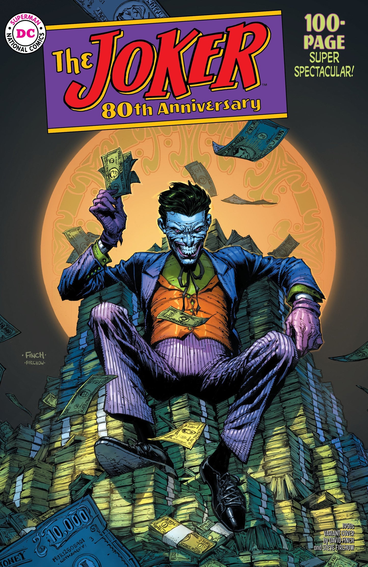 JOKER 80TH ANNIV 100 PAGE SUPER SPECT #1 1950S DAVID FINCH V - Comicbookeroo