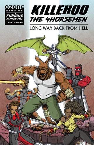 KILLEROO / THE 4HORSEMEN: Long Way back from Hell CVR A STUART BLACK - Comicbookeroo