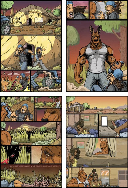 KILLEROO / THE 4HORSEMEN: Long Way back from Hell CVR A STUART BLACK - Comicbookeroo