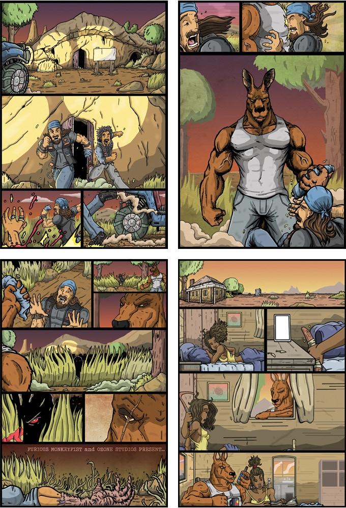 KILLEROO / THE 4HORSEMEN: Long Way back from Hell CVR B DARREN CLOSE - Comicbookeroo