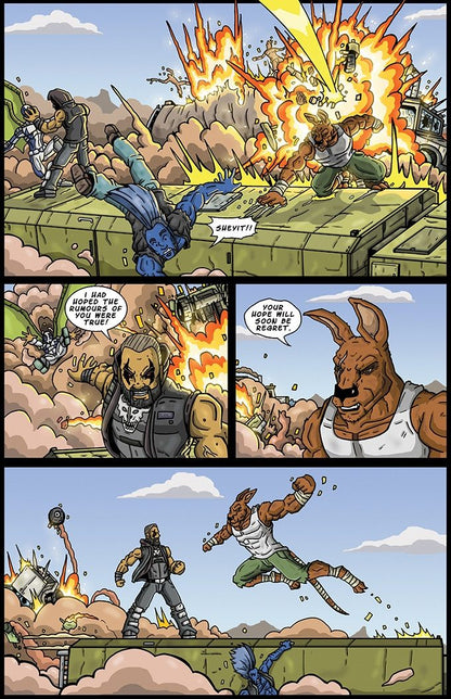 KILLEROO / THE 4HORSEMEN: Long Way back from Hell CVR B DARREN CLOSE - Comicbookeroo