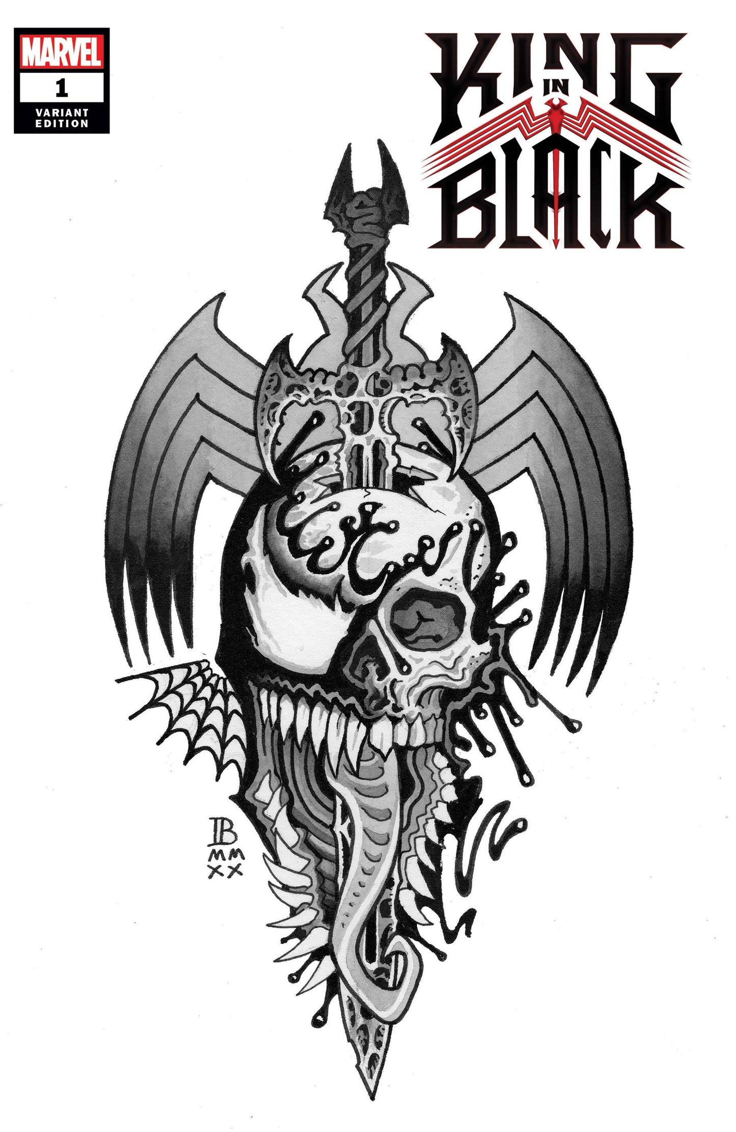 KING IN BLACK #1 (OF 5) BEDERMAN TATTOO VAR - Comicbookeroo