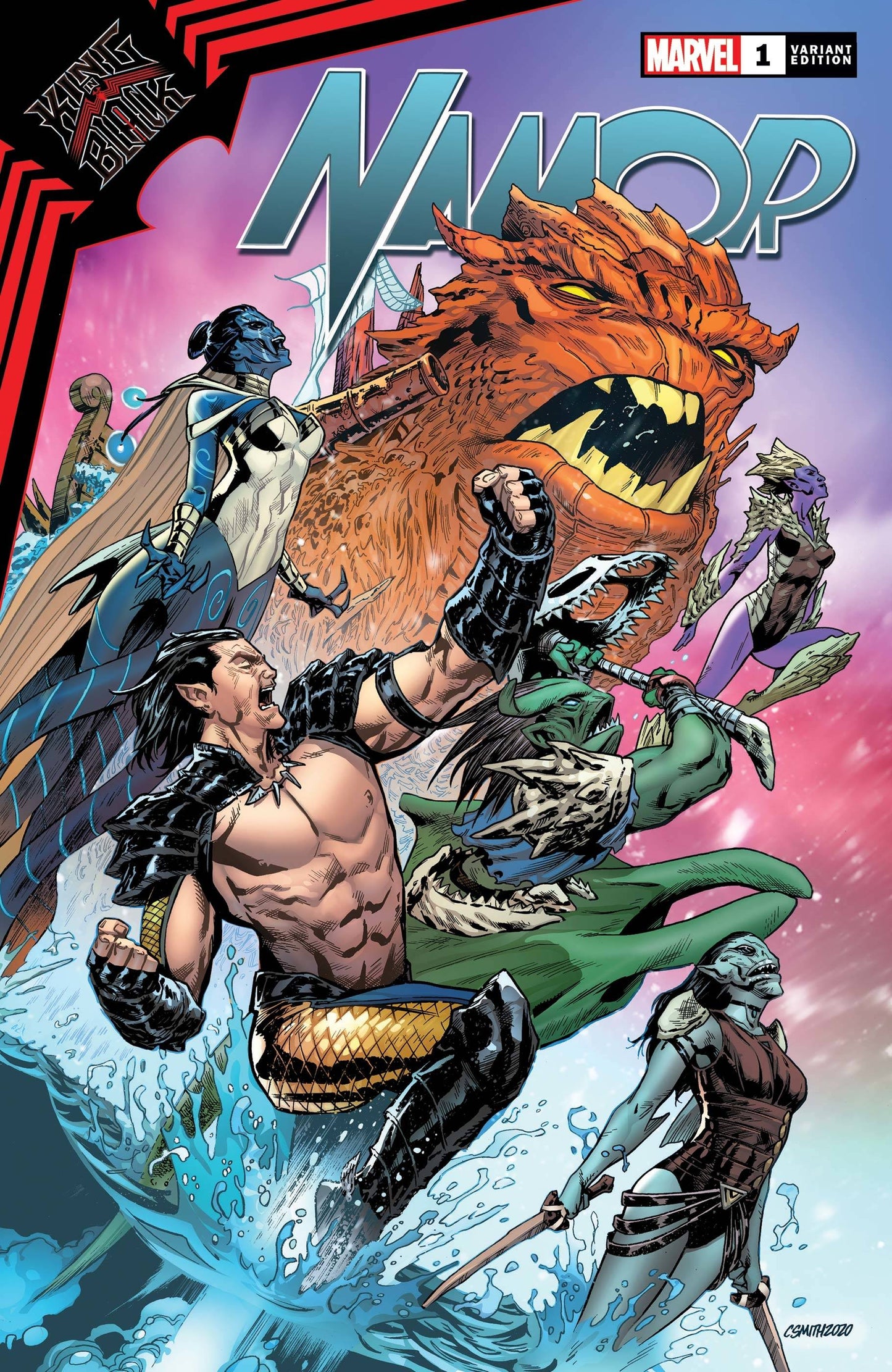 KING IN BLACK NAMOR #1 (OF 5) SMITH VAR - Comicbookeroo