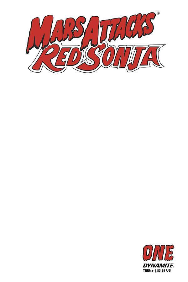 MARS ATTACKS RED SONJA #1 BLANK AUTHENTIX ED - Comicbookeroo