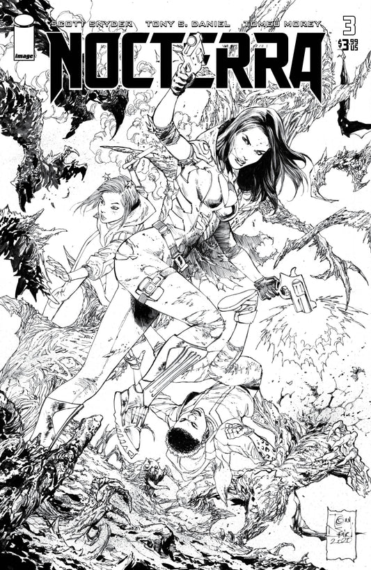 NOCTERRA #3 CVR D 1:10 INCV DANIEL B&W (MR) - Comicbookeroo