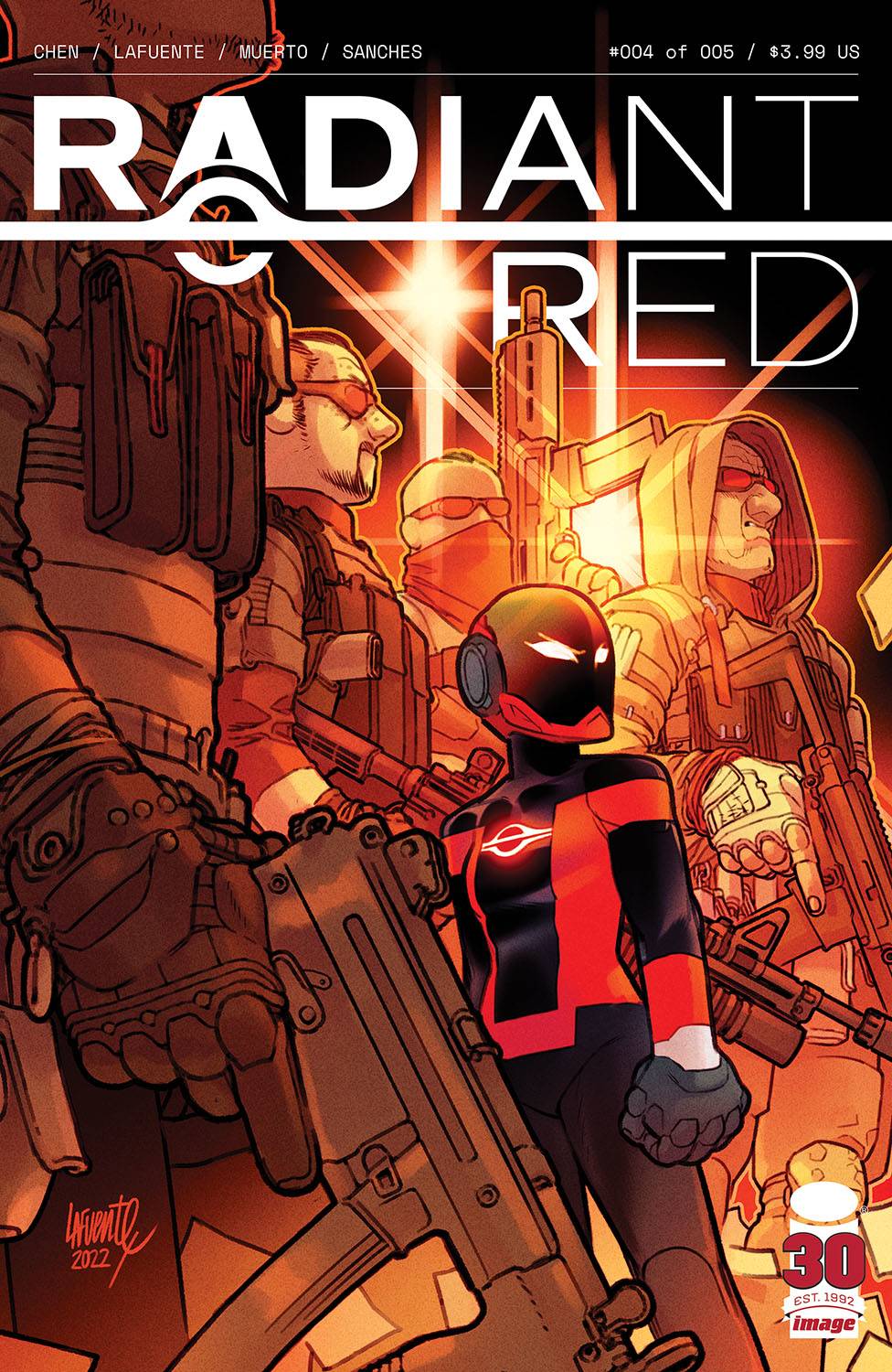 RADIANT RED #4 (OF 5) CVR A LAFUENTE & MUERTO - Comicbookeroo