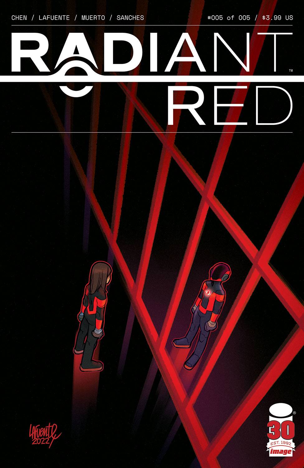 RADIANT RED #5 (OF 5) CVR A LAFUENTE & MUERTO - Comicbookeroo