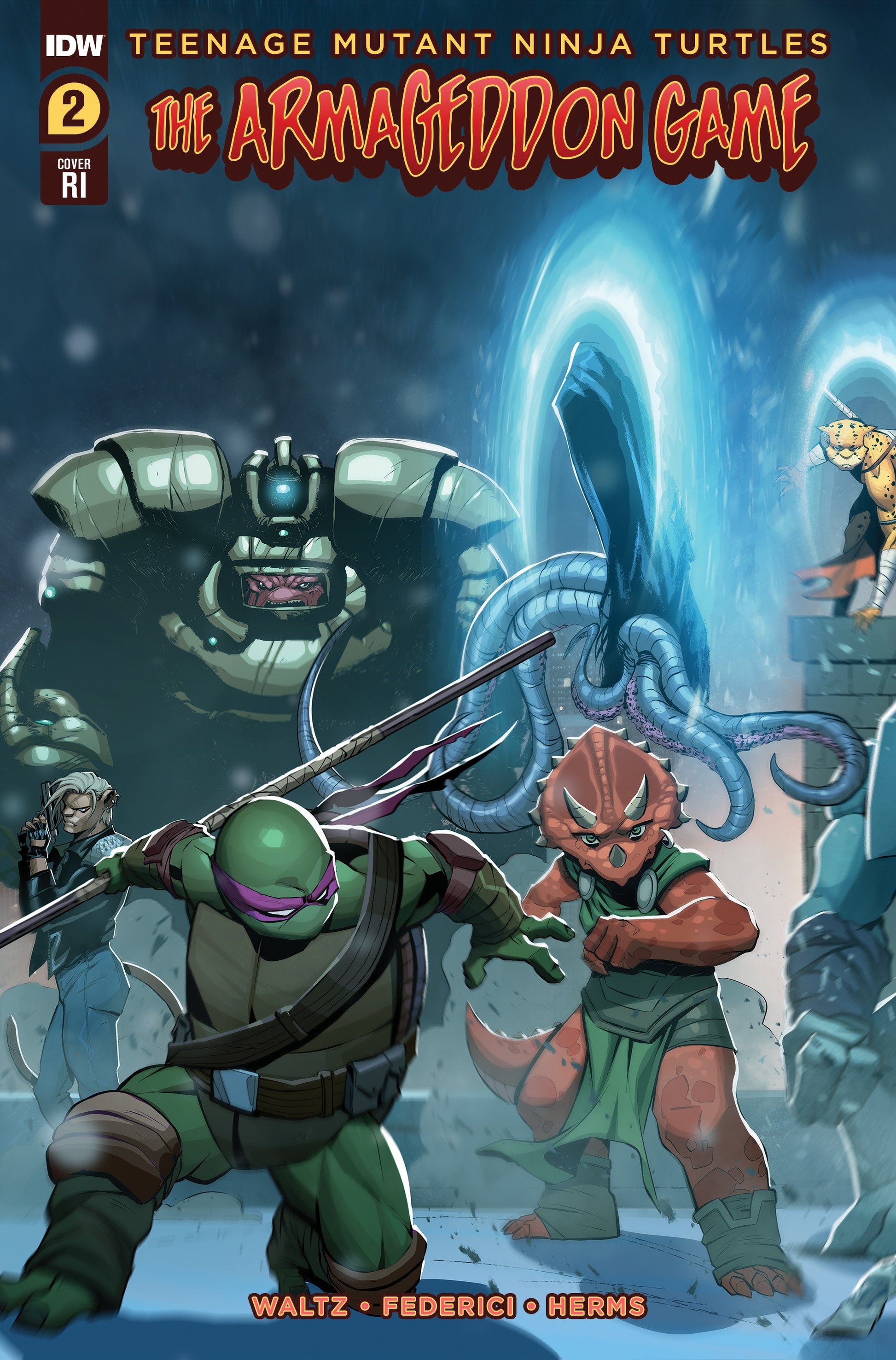 TMNT ARMAGEDDON GAME #2 CVR D 1:10 INCV QUALANO - Comicbookeroo
