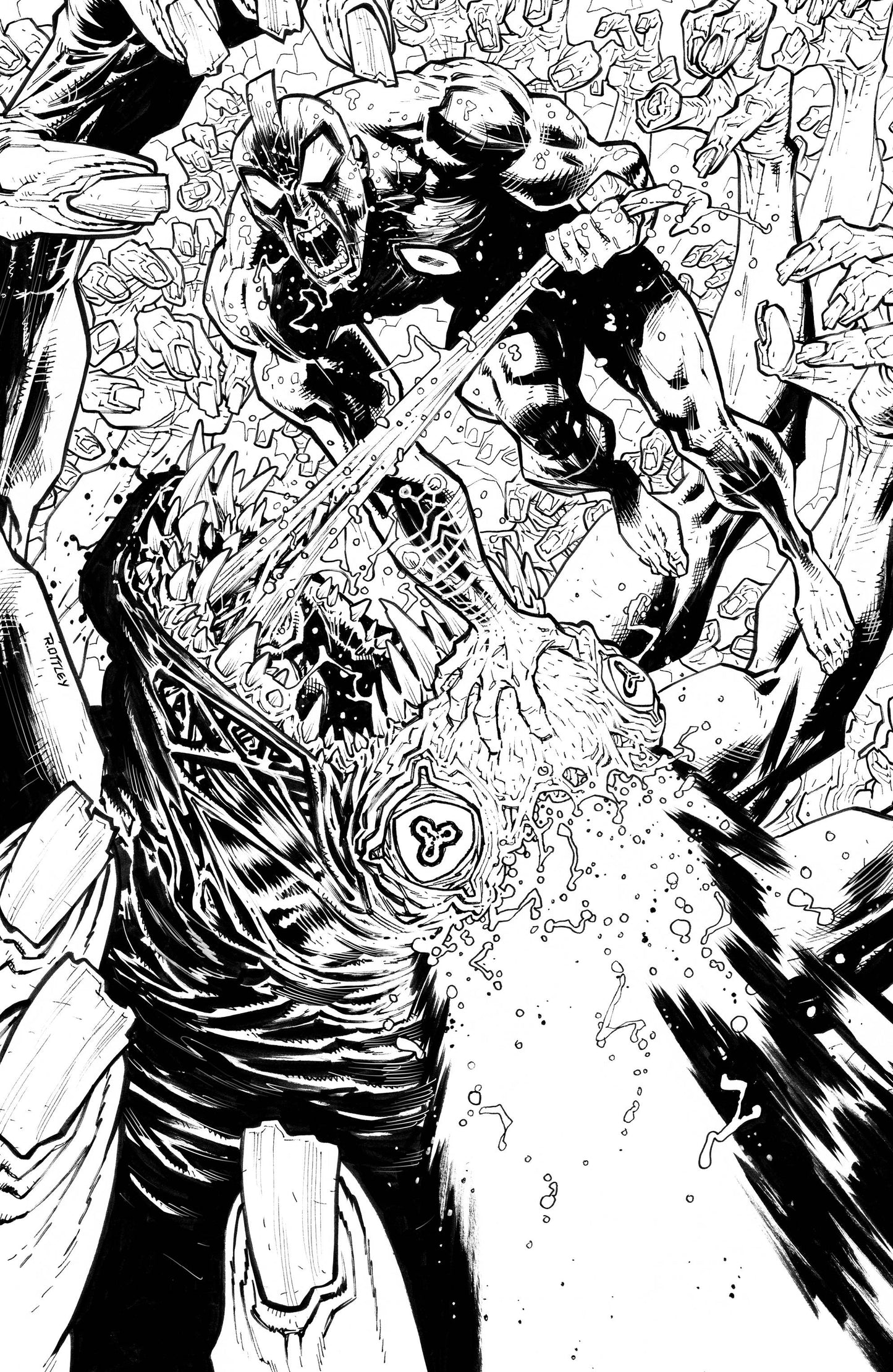 ULTRAMEGA BY JAMES HARREN #3 CVR C 1:5 INCV B&W VIRGIN (M - Comicbookeroo