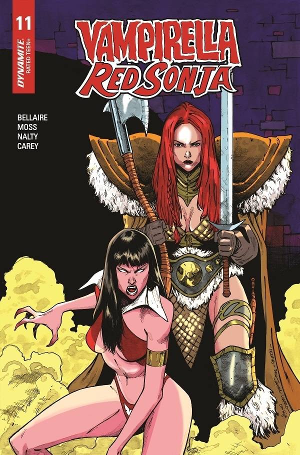 VAMPIRELLA RED SONJA #11 1:7 PEEPLES HOMAGE INCV - Comicbookeroo