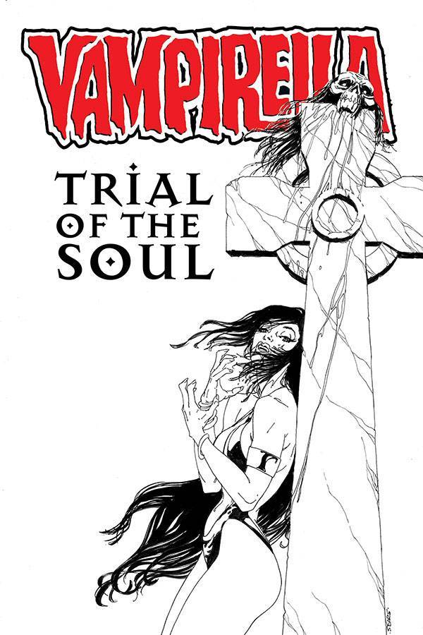 VAMPIRELLA TRIAL OF THE SOUL ONE SHOT CVR B SEARS B&W - Comicbookeroo