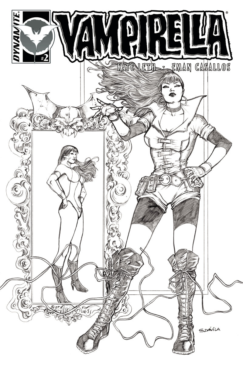 VAMPIRELLA VOL 3 #2 CVR C 1:10 DAVILA B&W INCV (NET) - Comicbookeroo