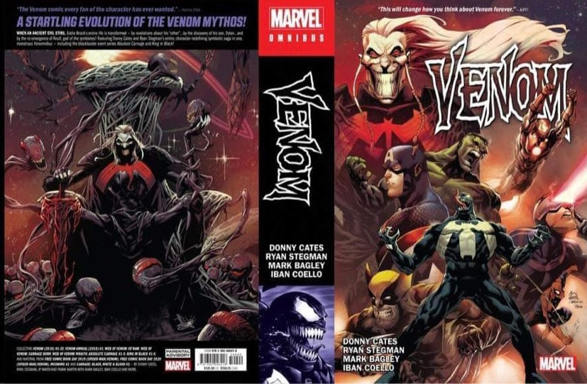 VENOMNIBUS BY CATES STEGMAN HC STEGMAN KING IN BLACK CVR - Comicbookeroo