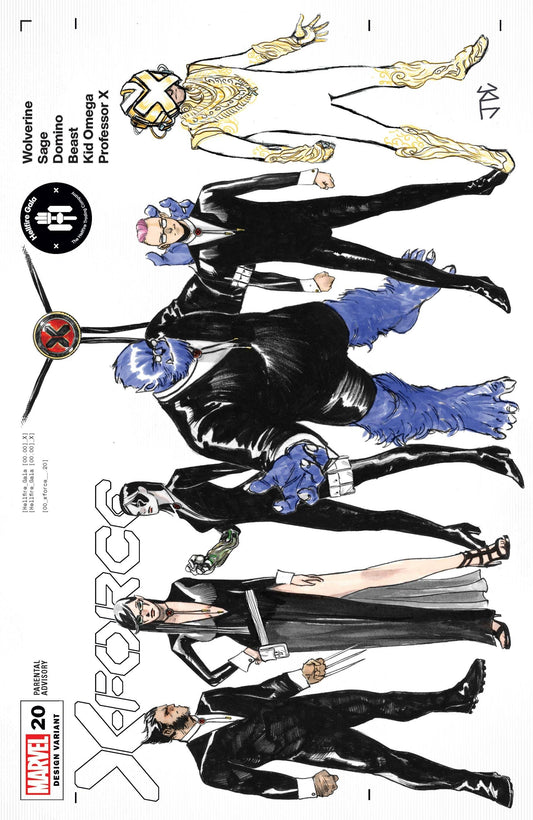 X-FORCE (2020) #20 CASSARA CHARACTER DESIGN VAR GALA - Comicbookeroo