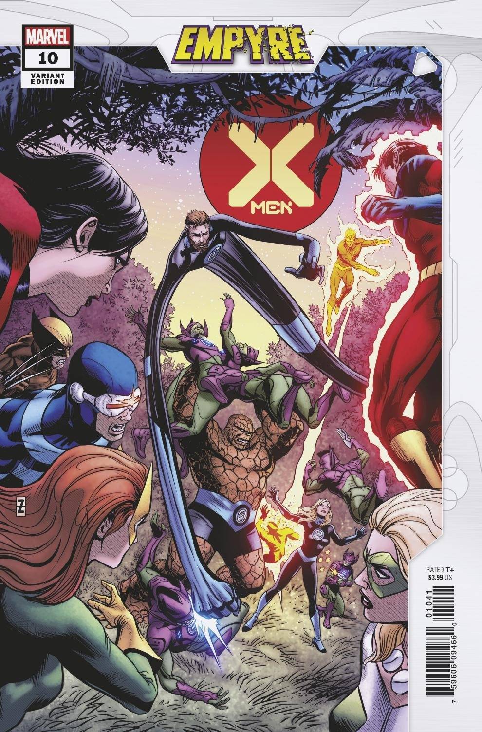X-MEN (2019) #10 ZIRCHER CONFRONTATION VAR EMP - Comicbookeroo